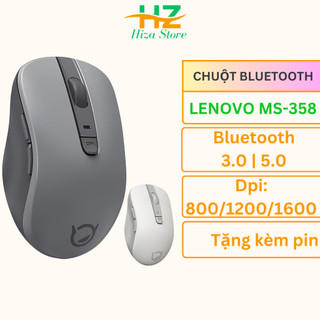 Chuột bluetooth Lenovo Xiaoxin BT Silent Mouse MS-358 2 màu xám và trắng bluetooth 3.0/ 5.0
