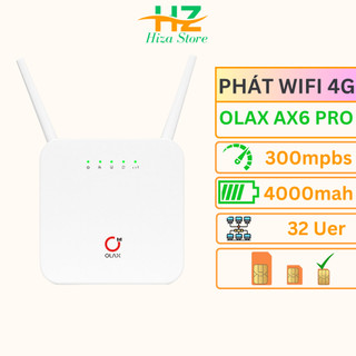 Bộ phát wifi 4G Olax Ax6 pro, cục phát wifi từ sim 4G, thiết bị phát wifi từ sim 4G tốc độ 300mpbs