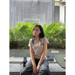 Áo thun babytee nữ cổ tròn tay ngắn in nơ BT238