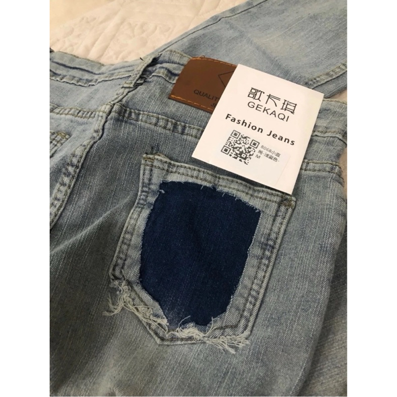FREESHIP QUẦN JEAN ỐNG ĐỨNG DÁNG NGẮN XANH NHẠT MẪU MỚI SIÊU HOT (FORM ÔM BÓ ĐÙI) KÈM ẢNH THẬT | BigBuy360 - bigbuy360.vn