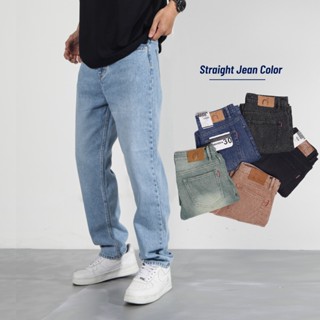 Quần jean nam ống suông NIGO QJ31 màu xanh quần jean nam ống rộng cao cấp