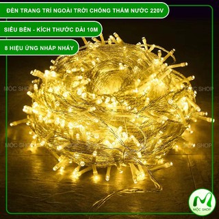 Đèn led nhấp nháy fairy light trang trí nhà cửa lễ tết siêu đẹp dài 10m