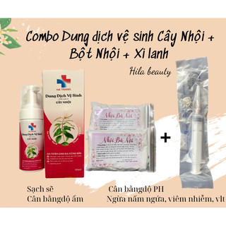 Com bo Dung dịch vệ sinh Cây Nhội+Bột Nhội+Xi lanh