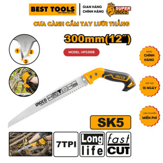 Cưa cành cầm tay lưỡi thẳng ingco hps3008