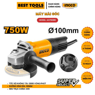 Máy mài góc 750w công tắt đuôi ingco ag750282