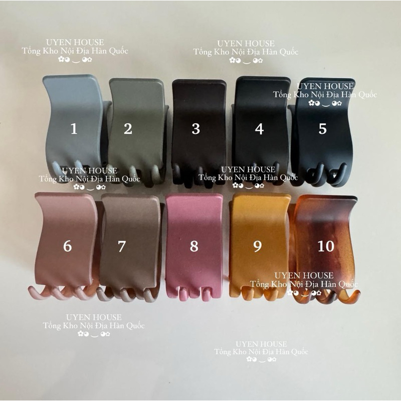 [CHÍNH HÃNG] Thông Tin Sản Phẩm: Kẹp Càng Cua 5 Răng Cao Cấp Nhiều Màu Cực Xinh Xuất Xứ Hàn Quốc