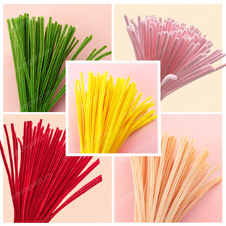 Set 100 Kẽm Nhung Loại 1 Đủ Màu Pastel HỒNG, XANH, ĐỎ, TÍM, VÀNG,... làm đồ trang trí handmade thủ công Gaubongxinh VN