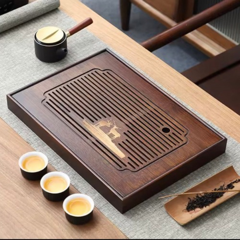 Khay trà gỗ để ấm chén