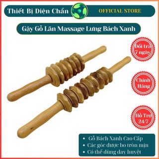 Cây lăn thần kỹ bằng gỗ bách xanh massage lưng - giảm mỡ bụng - dụng cụ mát xa