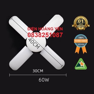 Đèn led cánh quạt 4 cánh 65w siêu sáng
