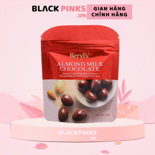 Socola sữa/đen hạt hạnh nhân Beryl's gói 45g