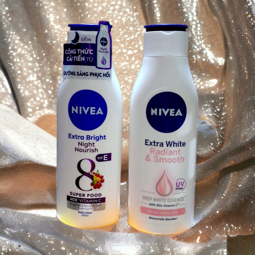 COMBO DƯỠNG THỂ TRẮNG DA NIVEA NGÀY ĐÊM (200ML)