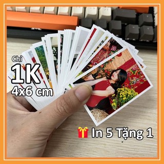 In ảnh 4x6 cm in theo yêu cầu giá rẻ, ảnh thật, ép plastic - Rửa ảnh lấy ngay In 5 tấm tặng 1 tấm