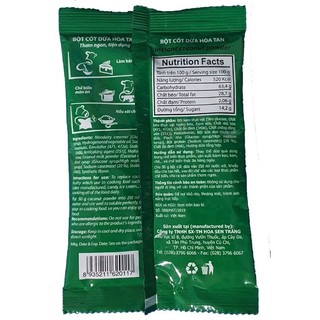 Combo 10 gói Bột Nước Cốt Dừa SanCa 50gr