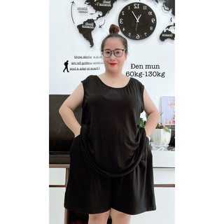 Bộ đùi sát nách cotton80kg-130kg