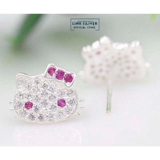 Khuyên Bông Tai Mèo Kitty cho Bé Gái - Bông Bạc Ta