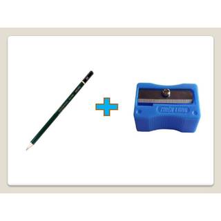 Combo 1 cây bút chì 2B + 1 đồ chuốt thiên long