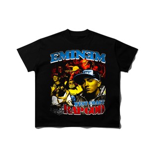 Blank | áo thun eminem tay lỡ unisex - đen