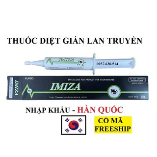 (Chết lây lan) Thuốc diệt gián đức ( gián nhỏ li ti ) Imiza tuýp lớn 30gr . Nhập khẩu Hàn Quốc