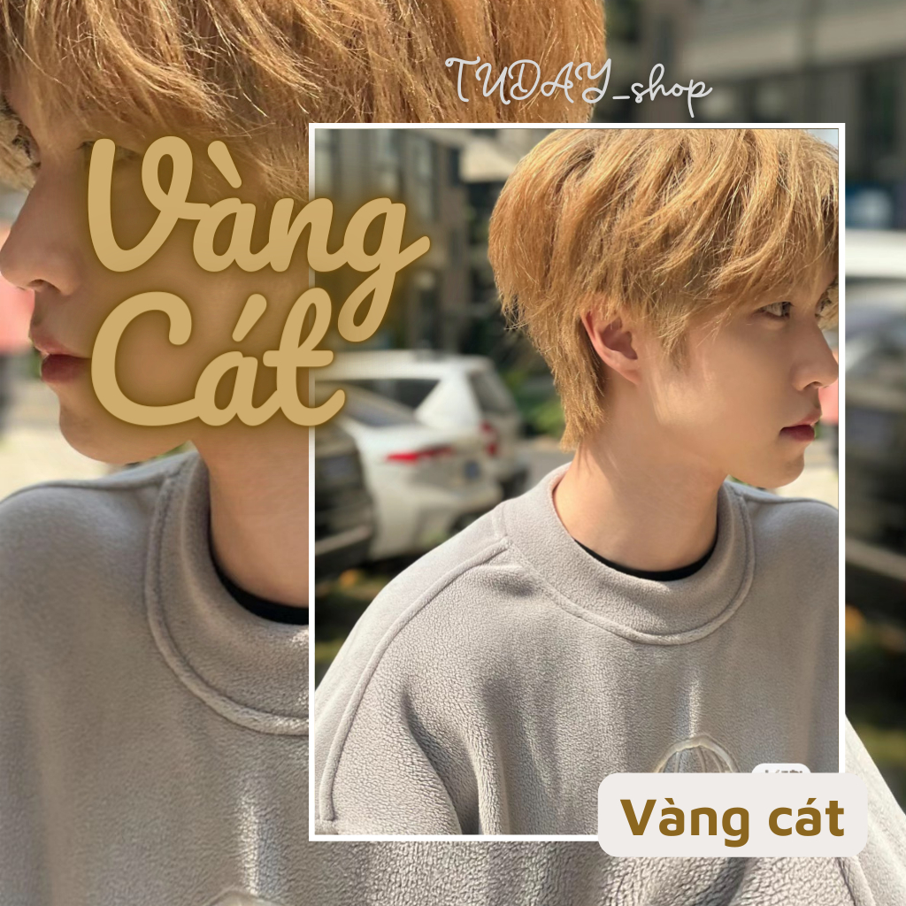 Thuốc Nhuộm Tóc Màu VÀNG CÁT Nam | Tudayhair, Tudayhairs
