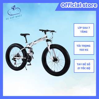 Xe đạp địa hình LAUXJACK F04 bánh to dành cho người leo núi, xe đạp lên núi bánh béo cho người lớn 27 tốc độ 26 inch