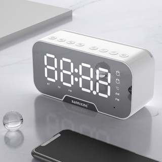 Loa Đồng Hồ Led G10 để bàn mặt gương có báo thức kèm loa Bluetooth