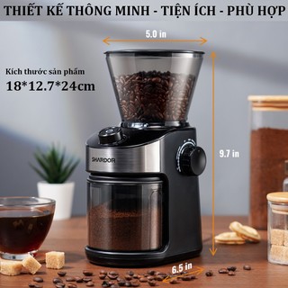 [ BH 12 THÁNG] Máy xay hạt cà phê cao cấp Shardor CG836B