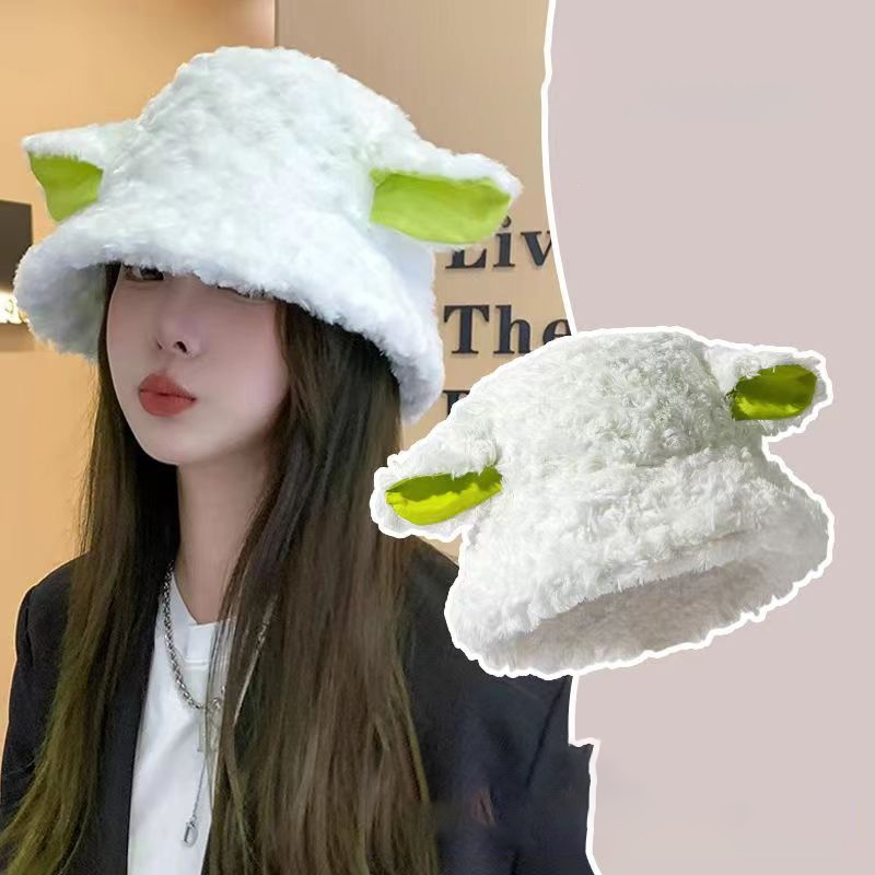 Mũ nón len nữ Hàn Quốc iLita bucket lông cừu ulzzang đẹp mùa đông thời trang đủ màu trắng, nâu, be