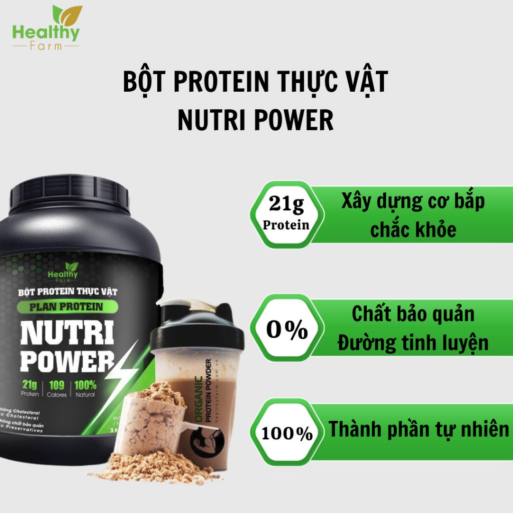 Bột Protein Thực Vật Nutri Power 3kg