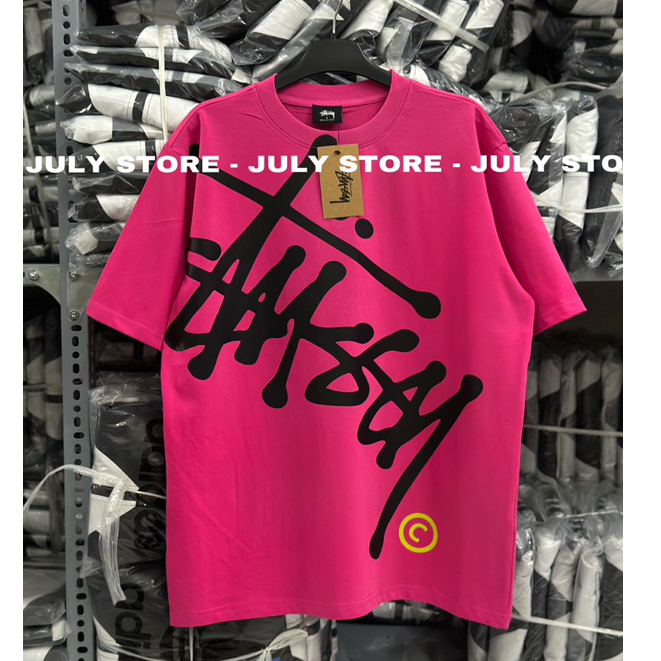 Áo Thun Nam Nữ Stussy Big Logo Chữ Thun cotton 2 chiều - Áo phông Cộc Tay Mùa Hè Unisex cực đẹp cực Hot trend 2024