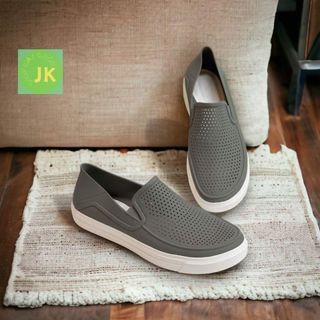 Giày nhựa cross citilane roka slip on cho nam không hôi chân, êm nhẹ, full box màu ghi