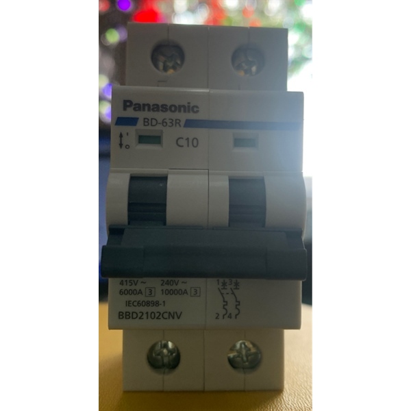 Cầu dao tép 2P 10A Panasonic
