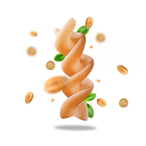 Mì nui xoắn hữu cơ đậu lăng đỏ cam Bartolini 250g