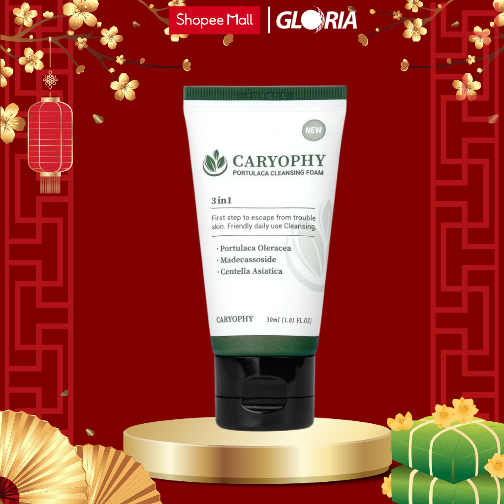 [ HB Gift ] Sữa Rửa Mặt Caryophy Portulaca Cleansing Foam 30ml