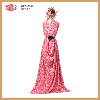 Vải Áo Dài Thái Tuấn In Hoa Văn Màu Đỏ (Khổ 1m50, Dài 2m) | ASBR533-041-IC2