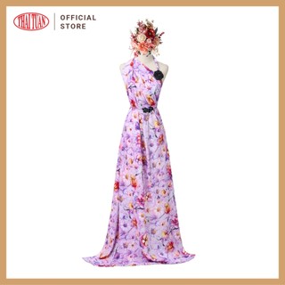 Vải Áo Dài Thái Tuấn In Hoa Văn Màu Hồng Ánh Tím (Khổ 1m50, Dài 2m) | ASBR533-026-ICL
