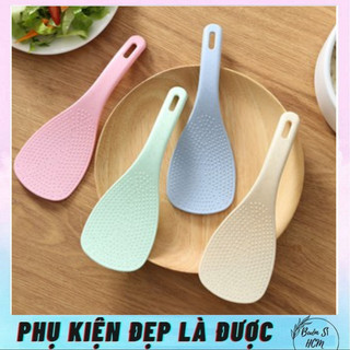 Vá múc cơm chất liệu lúa mạch nhiều màu, vá cơm nhựa lua mạch xinh xắn, nhiều màu, chịu nhiệt tốt