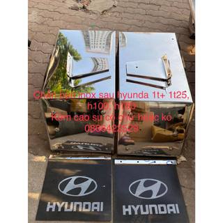 chắn bùn inox sau k165, k140, k2700,k3000 - huyndai 1t+ 1t25 kèm cao su có chữ hoặc nguyên chắn bùn