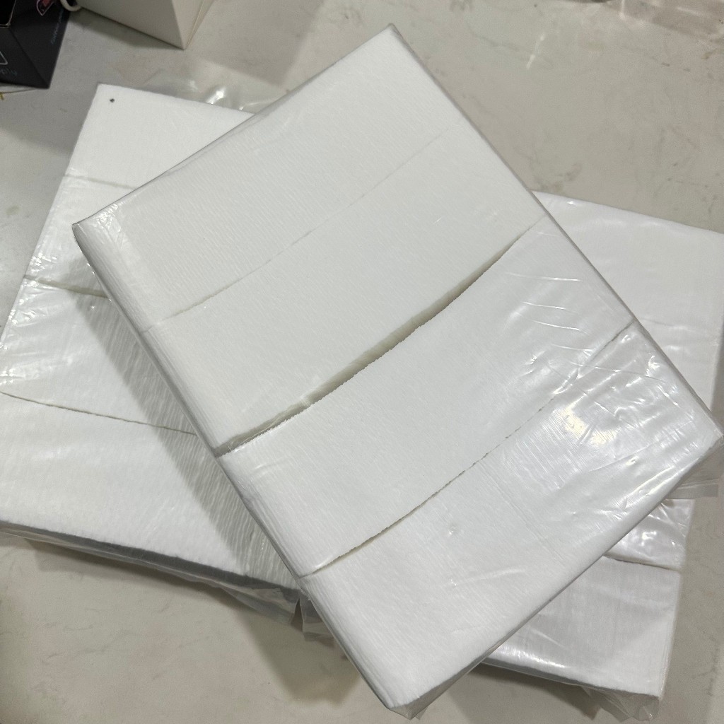 [GIÁ SỈ 500g] Bông Gòn Ép Miếng Cắt Sẵn 7x7 cm, Bông Cắt Sẵn Dạng Hạt