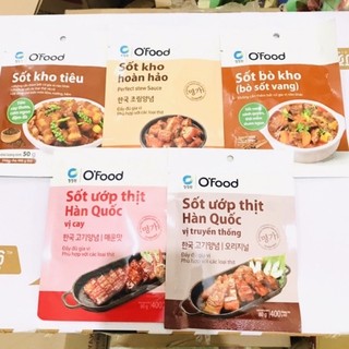 [ĐỦ VỊ] Sốt Gia Vị Hoàn Chỉnh O'FOOD sốt thịt nướng, sườn xào chua ngọt 80gr.