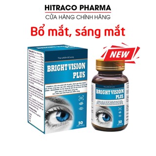 Viên sáng mắt Bright Vision Plus bổ sung dưỡng chất giúp khỏe mắt, bổ mắt, tăng thị lực - 30 viên