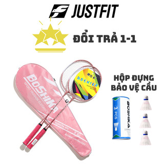Bộ đánh cầu lông JUSTFIT có bao vợt cầu lông, vượt cầu lông có cây vợt cầu lông đơn cho nam nữ