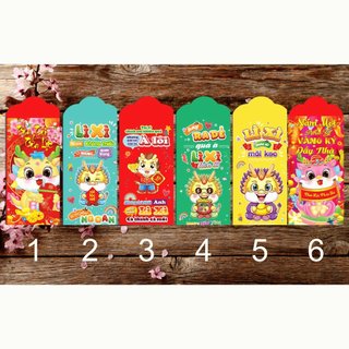 10 bao lì xì đỏ phong cách sang trọng, quà tặng dễ thương may mắn, lì xì tết mừng năm mới