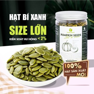 Hạt bí xanh rang chín TANU NUTS, hạt bí xanh tách vỏ Ấn Độ sấy giòn nguyên vị