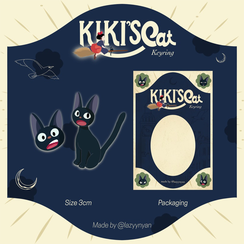KiKi's Cat Keyring | Móc khoá mèo của KiKi trang trí DIY hoặc làm quà tặng