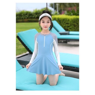Đồ bơi bé gái tay dài có size lớn