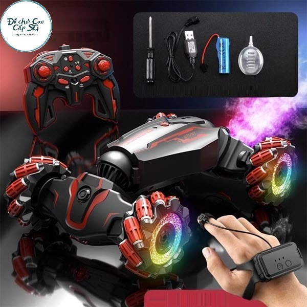 Xe ô tô địa hình điều khiển từ xa tốc độ cao bằng cử chỉ tay, xoay 360 độ, xe Stunt làm quà tặng sinh nhật