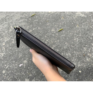 Ví cầm tay da thật siêu mỏng [unisex]
