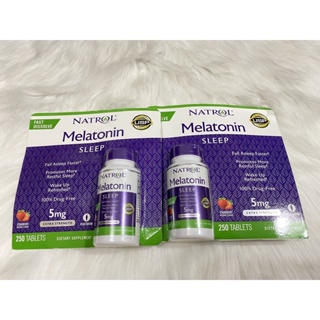 Viên ngậm ngủ ngon Natrol Melatonin 250 viên của Mỹ