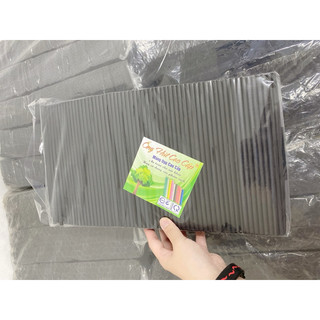 Ống hút nhựa đen phi 6 (bằng), phi 12 (nhọn) bịch 500gr